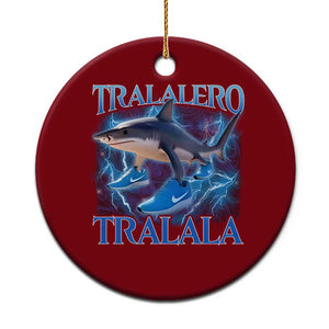 Tralalero Tralala Shark Ceramic Ornament Funny Internet Brainrot Memes Gen Alpha TS10 1pc Red Print Your Wear