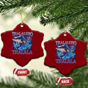 Tralalero Tralala Shark Ceramic Ornament Funny Internet Brainrot Memes Gen Alpha TS10 Print Your Wear