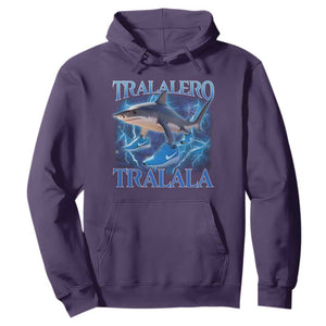 Tralalero Tralala Shark Hoodie Funny Internet Brainrot Memes Gen Alpha TS10 Purple Print Your Wear