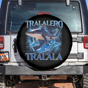 Tralalero Tralala Shark Spare Tire Cover Funny Internet Brainrot Memes Gen Alpha TS10 No hole Black Print Your Wear