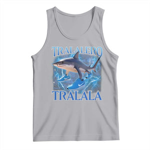 Tralalero Tralala Shark Tank Top Funny Internet Brainrot Memes Gen Alpha TS10 Athletic Heather Print Your Wear