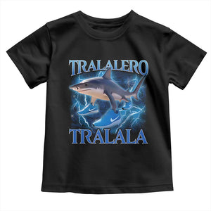 Tralalero Tralala Shark Toddler T Shirt Funny Internet Brainrot Memes Gen Alpha TS10 Black Print Your Wear