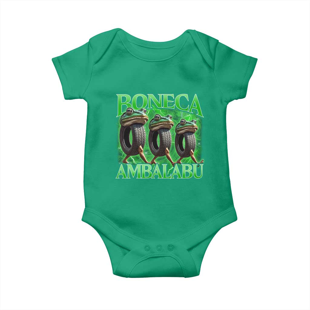 Boneca Ambalabu Frog Baby Onesie Funny Internet Brainrot Memes Gen Alpha TS10 Irish Green Print Your Wear
