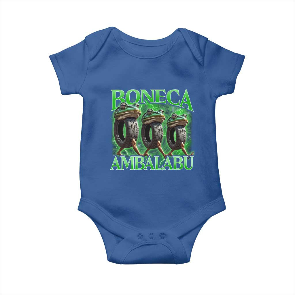 Boneca Ambalabu Frog Baby Onesie Funny Internet Brainrot Memes Gen Alpha TS10 Royal Blue Print Your Wear