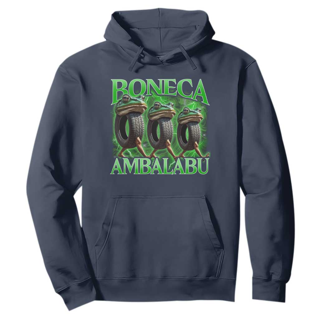 Boneca Ambalabu Frog Hoodie Funny Internet Brainrot Memes Gen Alpha TS10 Navy Print Your Wear