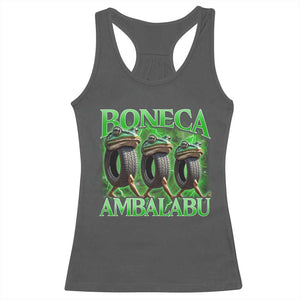 Boneca Ambalabu Frog Racerback Tank Top Funny Internet Brainrot Memes Gen Alpha TS10 Dark Heather Print Your Wear
