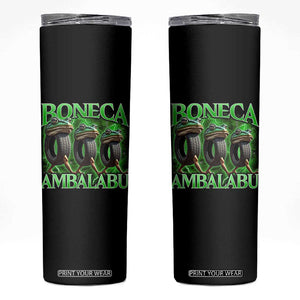 Boneca Ambalabu Frog Skinny Tumbler Funny Internet Brainrot Memes Gen Alpha TS10 Black Print Your Wear