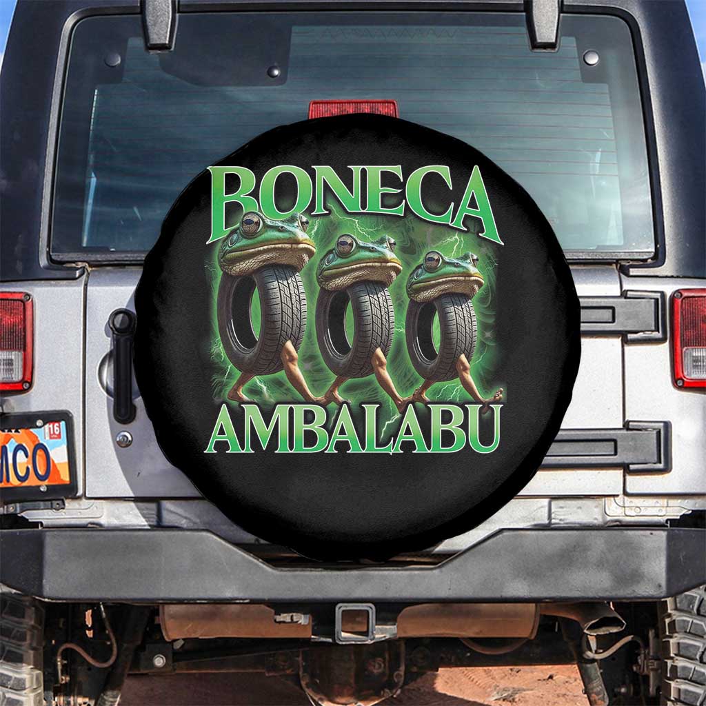Boneca Ambalabu Frog Spare Tire Cover Funny Internet Brainrot Memes Gen Alpha TS10 No hole Black Print Your Wear