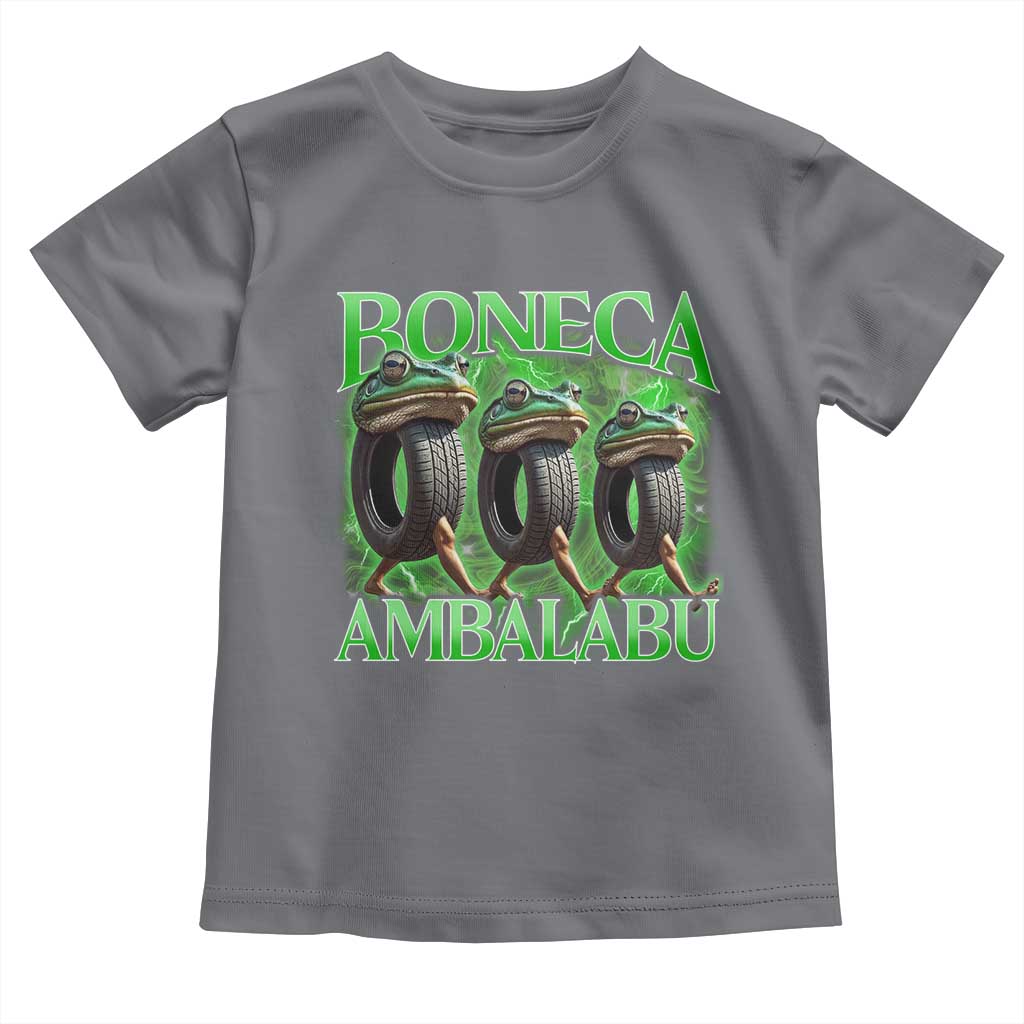 Boneca Ambalabu Frog Toddler T Shirt Funny Internet Brainrot Memes Gen Alpha TS10 Charcoal Print Your Wear
