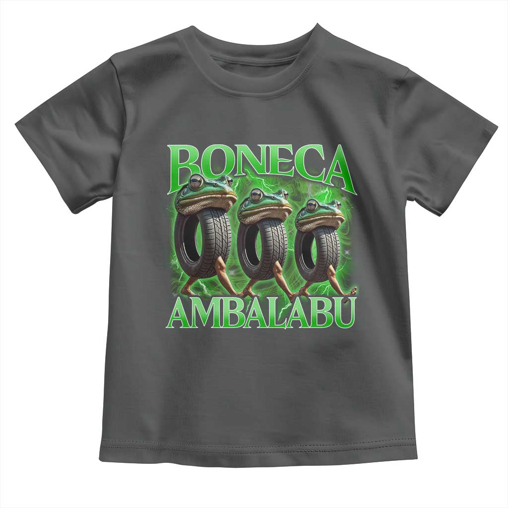 Boneca Ambalabu Frog Toddler T Shirt Funny Internet Brainrot Memes Gen Alpha TS10 Dark Heather Print Your Wear