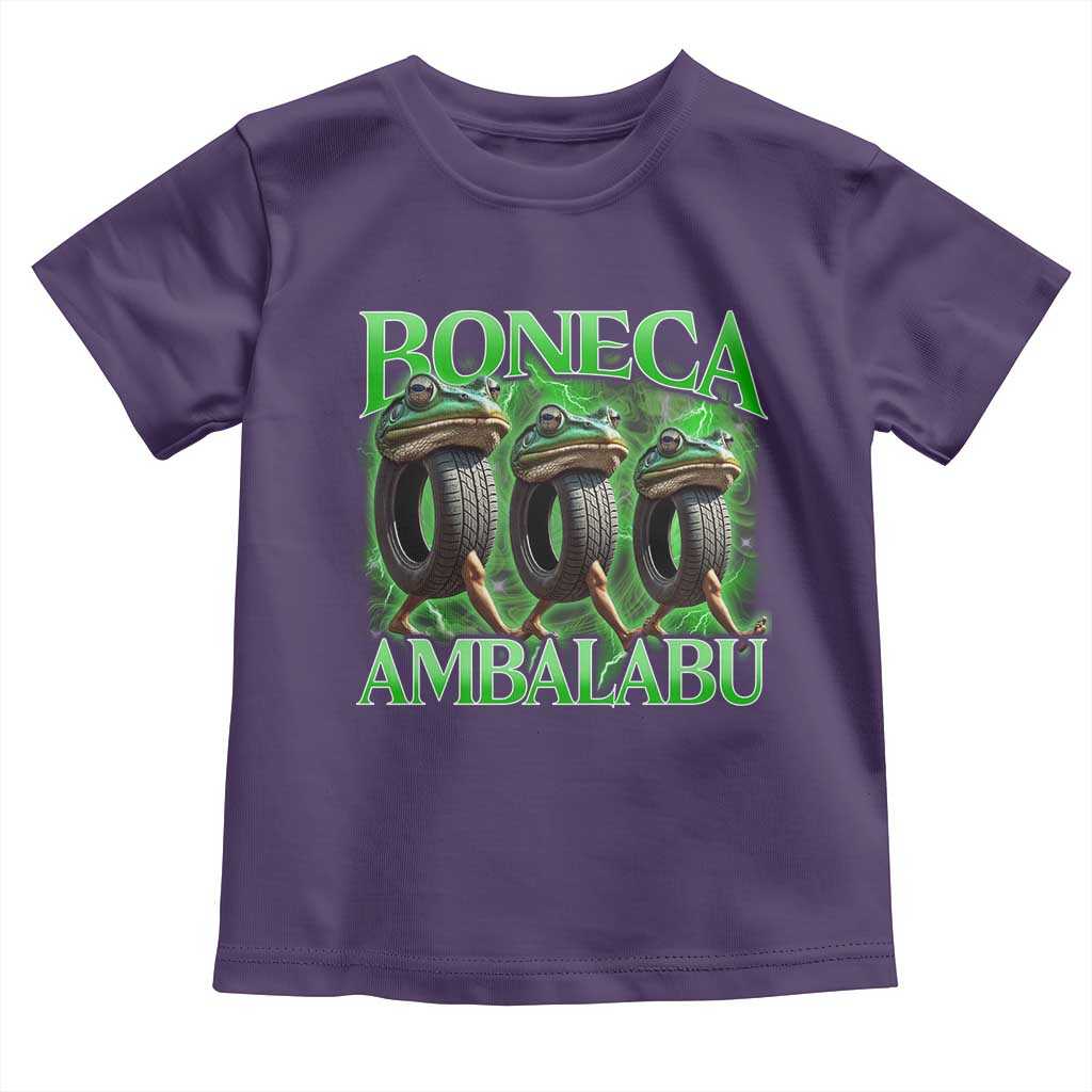 Boneca Ambalabu Frog Toddler T Shirt Funny Internet Brainrot Memes Gen Alpha TS10 Purple Print Your Wear