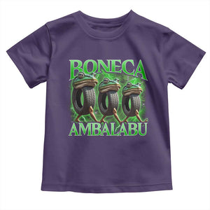 Boneca Ambalabu Frog Toddler T Shirt Funny Internet Brainrot Memes Gen Alpha TS10 Purple Print Your Wear