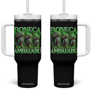 Boneca Ambalabu Frog Tumbler With Handle Funny Internet Brainrot Memes Gen Alpha TS10 One Size: 40 oz Black Print Your Wear