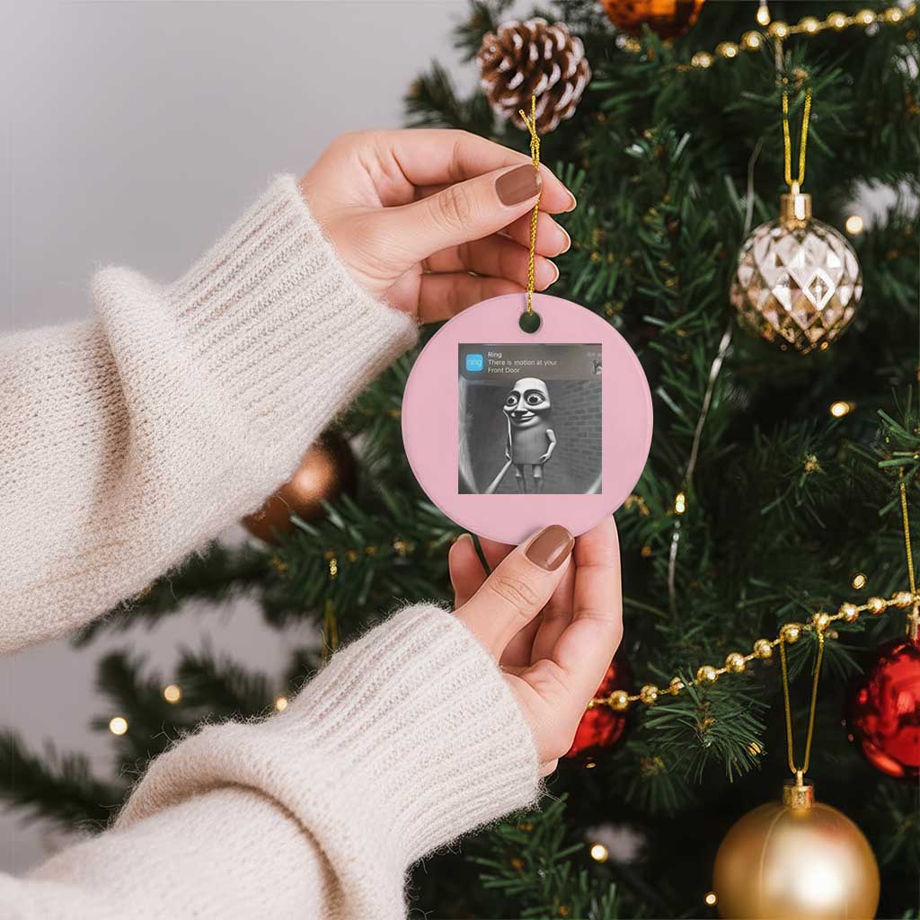 Italian Brainrot Tung Tung Tung Sahur Ceramic Ornament Internet Memes Ring with Motion TS10 1pc Light Pink Print Your Wear