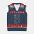 One Nation Under God V-Neck Knit Sweater Vest American Flag Bald Eagle 4th Of July Patriotic Christian TS10 Navy Red Print Your Wear