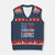 Thomas Jefferson V-Neck Knit Sweater Vest The Greatest Danger To Freedom Patriotic USA Flag TS10 Navy Red Print Your Wear
