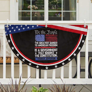 Thomas Jefferson Patriotic Fan Flag The Greatest Danger To Freedom USA Flag