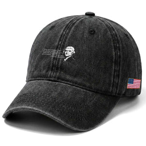Thomas Jefferson Washed Cotton Baseball Cap When Governments Fear The People There Is Liberty TS10 Print Your Wear