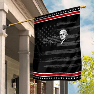 Thomas Jefferson Garden Flag When Governments Fear The People There Is Liberty TS10 Distressed Black Red Print Your Wear