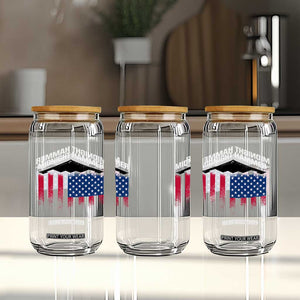 Operation Midnight Hammer Glass Can Tactical Warfare Jets Bombers Military American Flag TS10 Print Your Wear