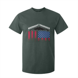 Operation Midnight Hammer T Shirt For Kid Tactical Warfare Jets Bombers Military American Flag TS10 Dark Forest Green Print Your Wear
