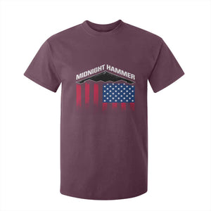 Operation Midnight Hammer T Shirt For Kid Tactical Warfare Jets Bombers Military American Flag TS10 Maroon Print Your Wear