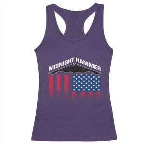 Operation Midnight Hammer Racerback Tank Top Tactical Warfare Jets Bombers Military American Flag TS10 Purple Print Your Wear