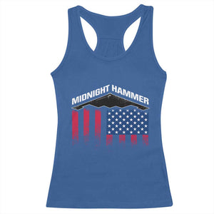 Operation Midnight Hammer Racerback Tank Top Tactical Warfare Jets Bombers Military American Flag TS10 Royal Blue Print Your Wear