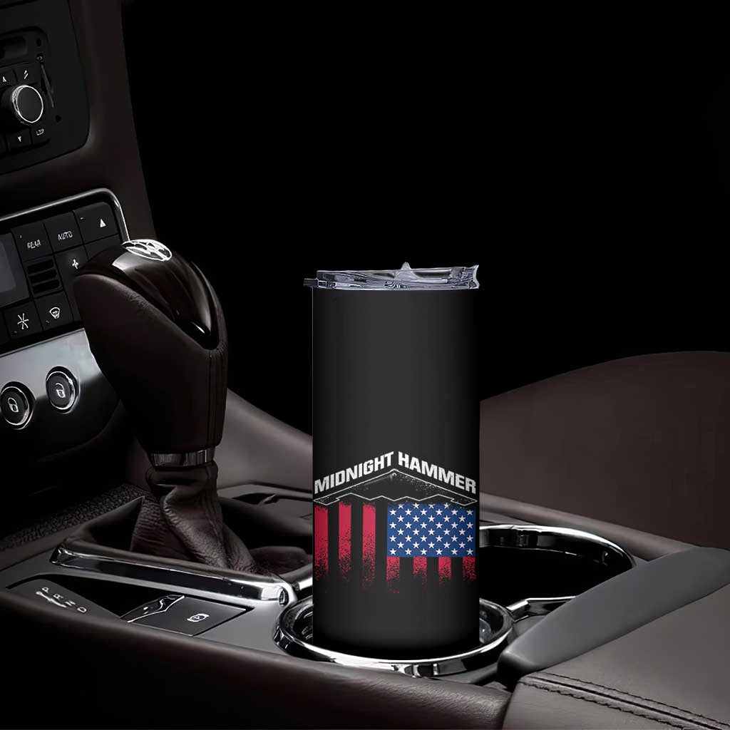Operation Midnight Hammer Skinny Tumbler Tactical Warfare Jets Bombers Military American Flag TS10 Print Your Wear