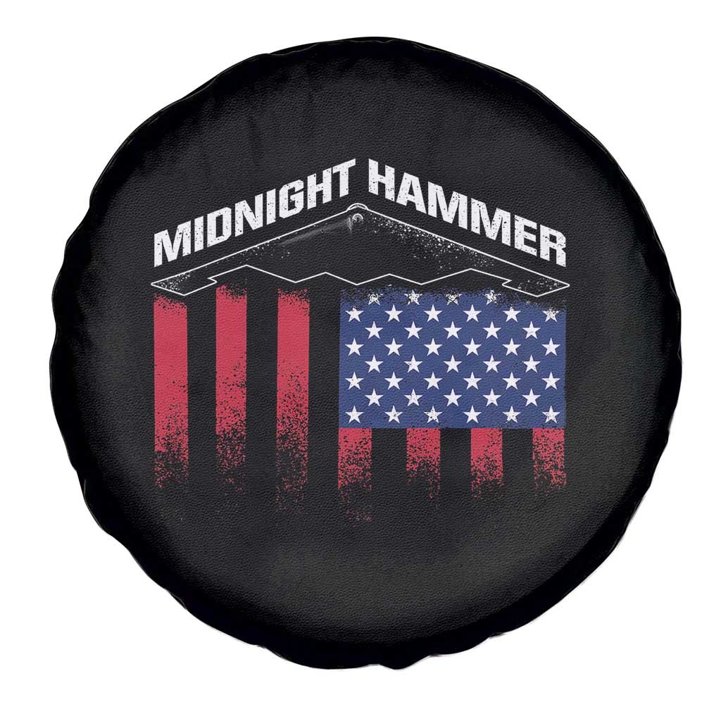 Operation Midnight Hammer Spare Tire Cover Tactical Warfare Jets Bombers Military American Flag TS10 Print Your Wear