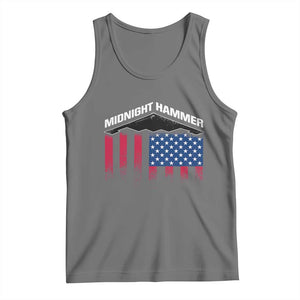 Operation Midnight Hammer Tank Top Tactical Warfare Jets Bombers Military American Flag TS10 Black Heather Print Your Wear