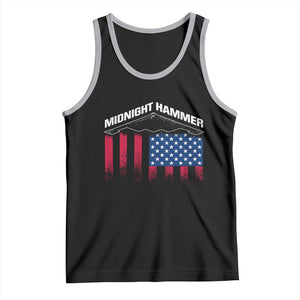 Operation Midnight Hammer Tank Top Tactical Warfare Jets Bombers Military American Flag TS10 Black Athletic Heather Print Your Wear
