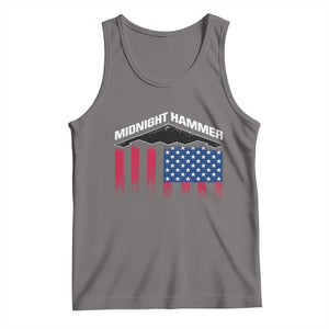 Operation Midnight Hammer Tank Top Tactical Warfare Jets Bombers Military American Flag TS10 Deep Heather Print Your Wear