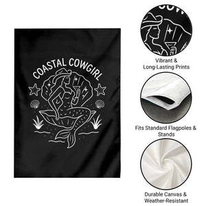 Coastal Cowgirl Garden Flag Mermaid Rodeo Western Beach TS10 Print Your Wear