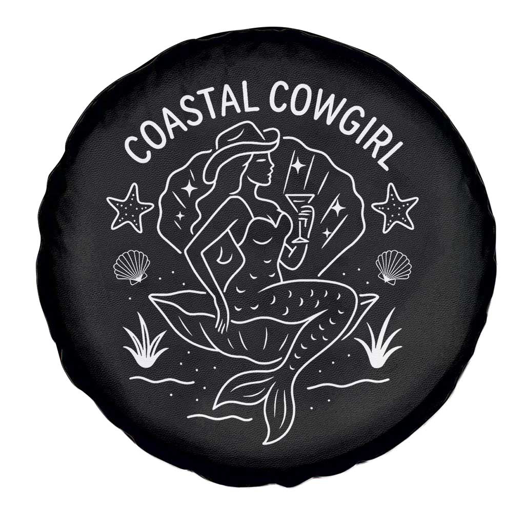Coastal Cowgirl Spare Tire Cover Mermaid Rodeo Western Beach TS10 Print Your Wear
