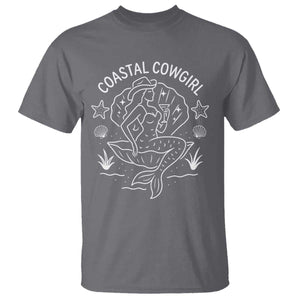 Coastal Cowgirl T Shirt Mermaid Rodeo Western Beach TS10 Charcoal Print Your Wear