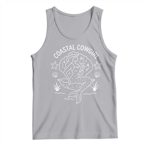 Coastal Cowgirl Tank Top Mermaid Rodeo Western Beach TS10 Athletic Heather Print Your Wear