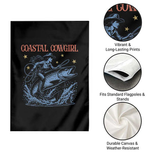 Coastal Cowgirl Garden Flag Funny Western Country Rodeo Cowgirl Fishing TS10 Print Your Wear