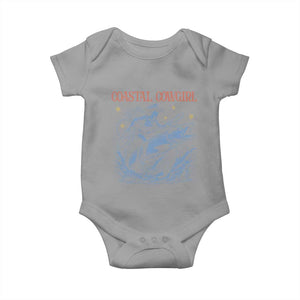 Coastal Cowgirl Baby Onesie Funny Western Country Rodeo Cowgirl Fishing TS10 Sport Gray Print Your Wear