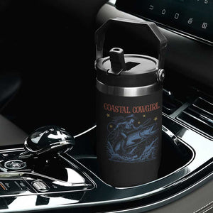 Coastal Cowgirl Flip Straw Tumbler Funny Western Country Rodeo Cowgirl Fishing TS10 Print Your Wear