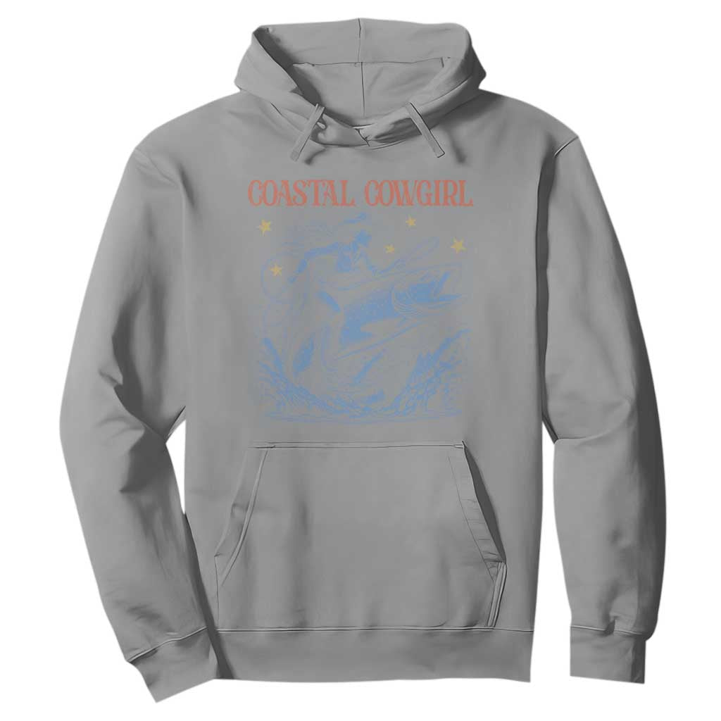 Coastal Cowgirl Hoodie Funny Western Country Rodeo Cowgirl Fishing TS10 Sport Gray Print Your Wear