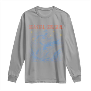 Coastal Cowgirl Long Sleeve Shirt Funny Western Country Rodeo Cowgirl Fishing TS10 Sport Gray Print Your Wear