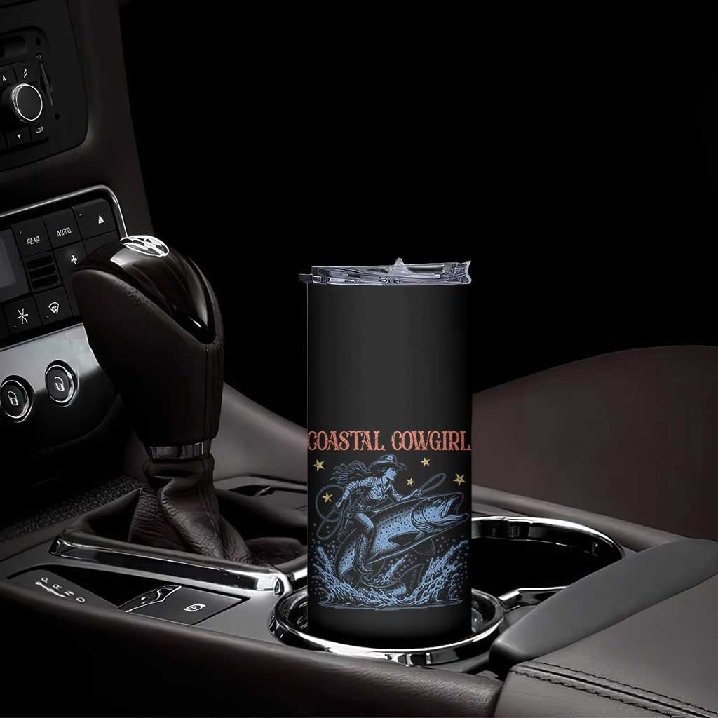 Coastal Cowgirl Skinny Tumbler Funny Western Country Rodeo Cowgirl Fishing TS10 Print Your Wear