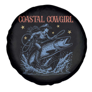 Coastal Cowgirl Spare Tire Cover Funny Western Country Rodeo Cowgirl Fishing TS10 Print Your Wear