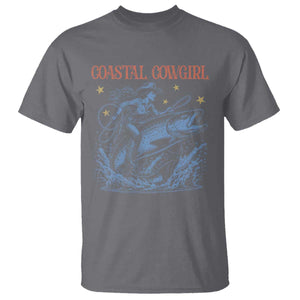 Coastal Cowgirl T Shirt Funny Western Country Rodeo Cowgirl Fishing TS10 Charcoal Print Your Wear