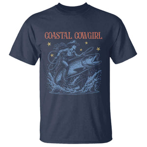 Coastal Cowgirl T Shirt Funny Western Country Rodeo Cowgirl Fishing TS10 Navy Print Your Wear