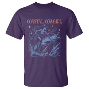 Coastal Cowgirl T Shirt Funny Western Country Rodeo Cowgirl Fishing TS10 Purple Print Your Wear