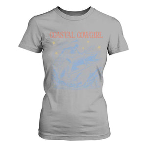 Coastal Cowgirl T Shirt For Women Funny Western Country Rodeo Cowgirl Fishing TS10 Sport Gray Print Your Wear