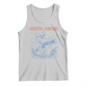 Coastal Cowgirl Tank Top Funny Western Country Rodeo Cowgirl Fishing TS10 Ash Print Your Wear