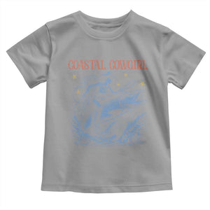 Coastal Cowgirl Toddler T Shirt Funny Western Country Rodeo Cowgirl Fishing TS10 Sport Gray Print Your Wear
